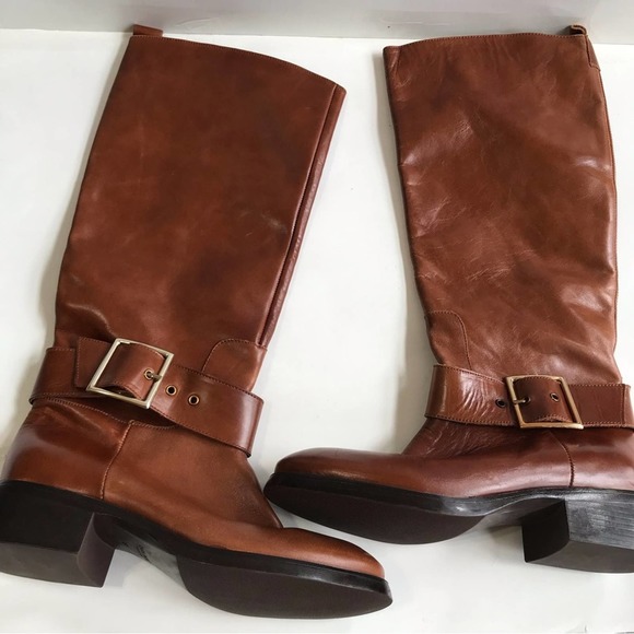 Zara Shoes Zara Basic Brown Tall Riding Boots Poshmark